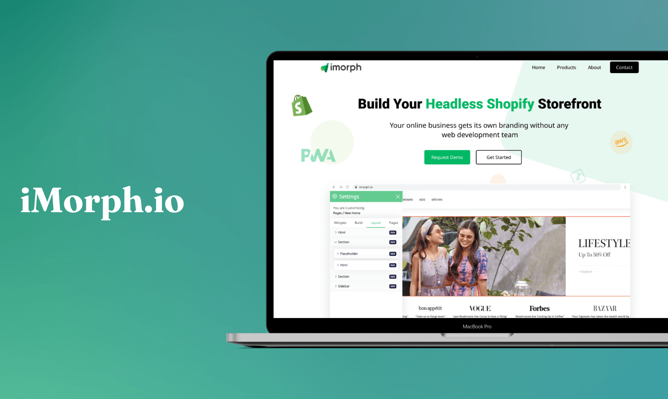 iMorph.io Shopify app development