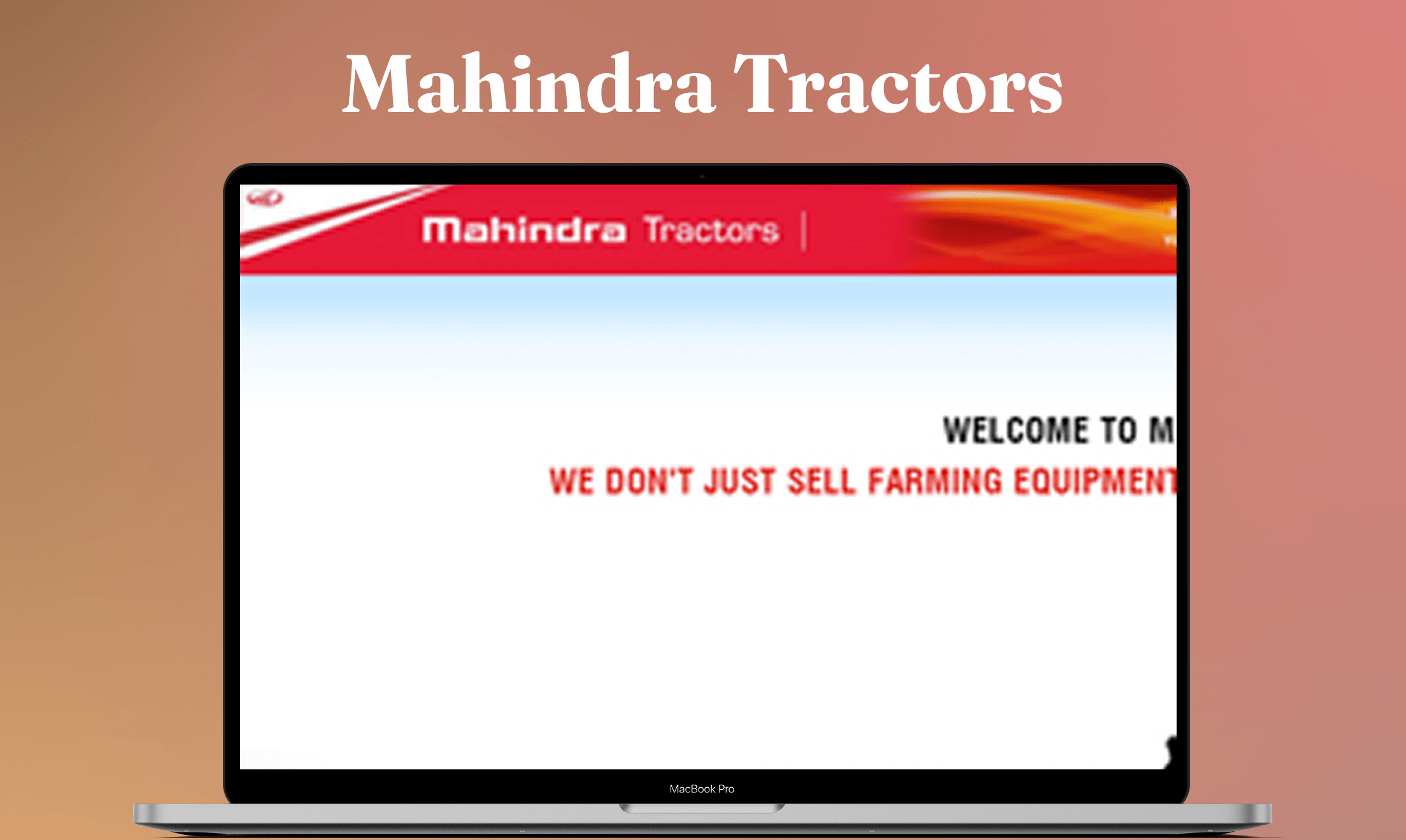 Mahindra Tractor digital strategy website development